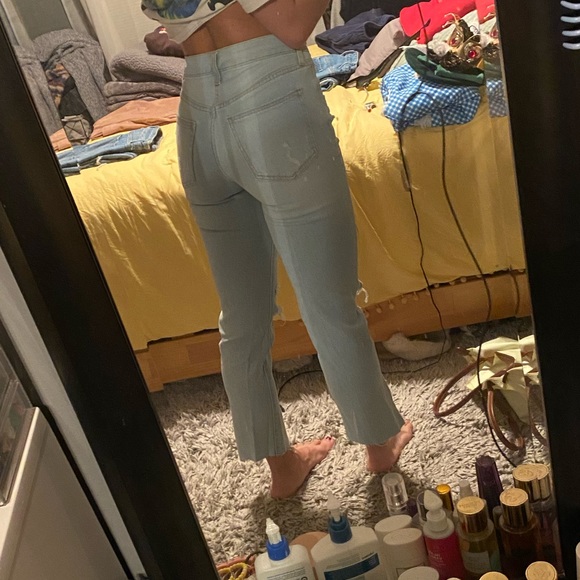 high waisted ripped jeans - Picture 6 of 9